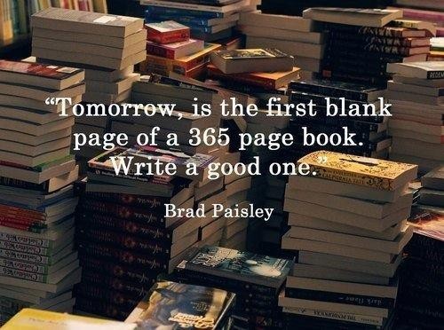 Tomorrow is the first blank page