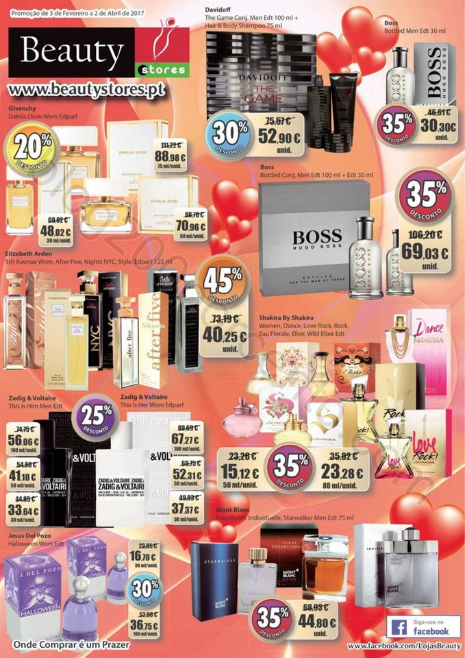 Antevisão Folheto BEAUTY STORES Perfumaria de 3 fevereiro a 2 abril