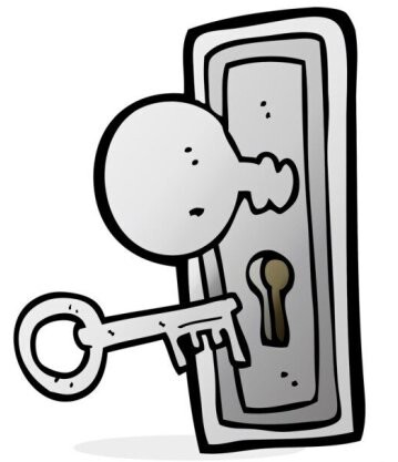 chave-dos-desenhos-animados-e-buraco-da-fechadura-