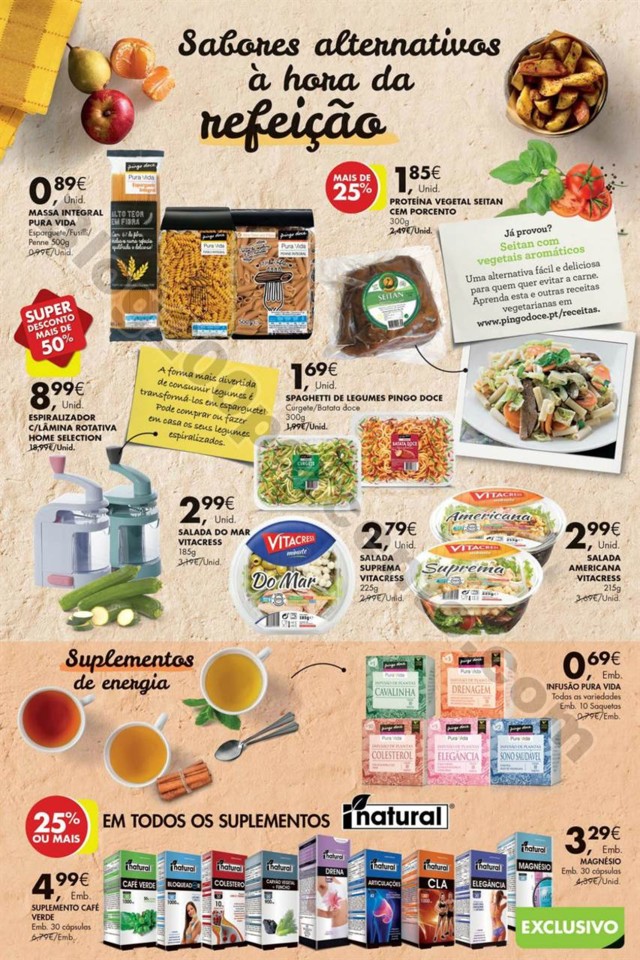 folheto Pingo Doce especial alimentação saudável 3a16mai