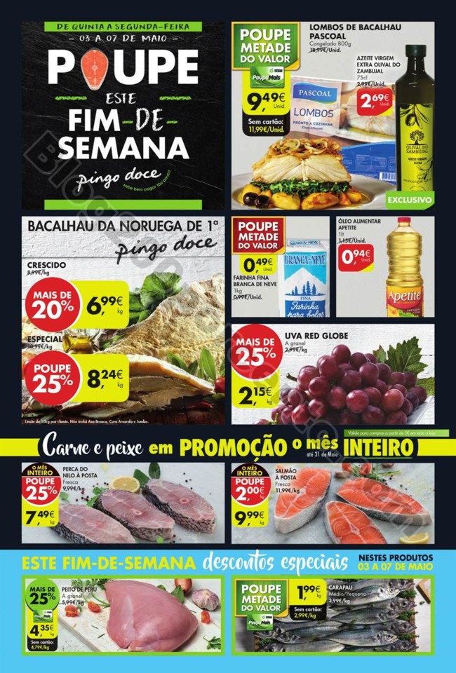 Antevisão folheto Pingo Doce Fim Semana 3a7maio