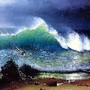 Albert Bierstadt - The-Shore-Of-The-Turquoise-Sea