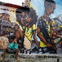 Graffiti pelo Grupo OPNI, Favela Vila Flávia, SP