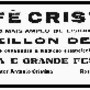 1941, Café Cristal