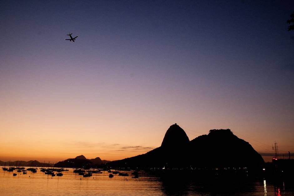 Amanhecer no Rio - Parte do Pão de Açúcar visto