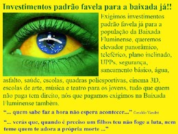 Investimentos Padr&atilde;o favela para a baixada j&aacute;!!