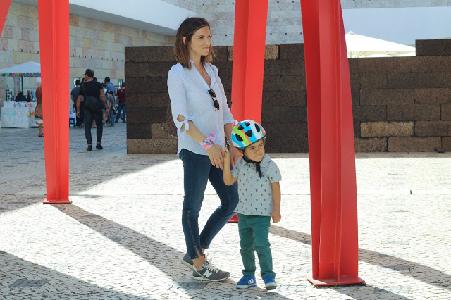 ccb + museu berardo + mãe e filho + la redoute + feira em belém + anel juliana bezerra + mercado de belém + neverful louis Vitton + maria galhardo + óculos ray-ban + camisa zara + look de outono